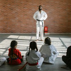 Portrait of Miroslava Stepanenko a lead instructor of active lifestyle.